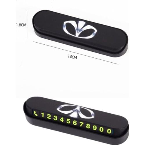 Car Temporary Parking Card Phone Number Card for Daewoo Espero Nexia Matiz Lanos Nubira Accessories