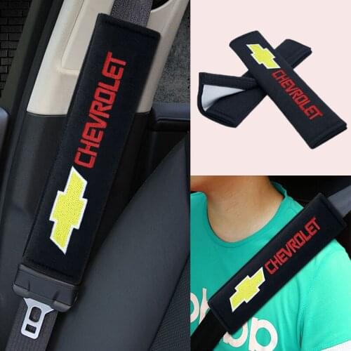 2pcs Car Safety Belt Seat Cover Auto Goods Accessories Interior For Chevrolets Cruze Captiva Colorado Spark Malibu Trax Aveo