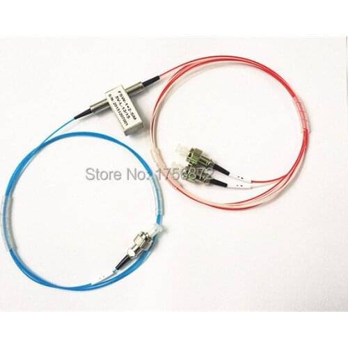 Free Shipping 1x2 Mechanical Fiber Optic Switch FC/PC Connector Latching or Non-Latching