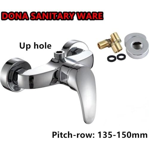 Free Shipping single lever dual hole shower faucet for bathroom shower mixer tap with hot cold brass shower faucet
