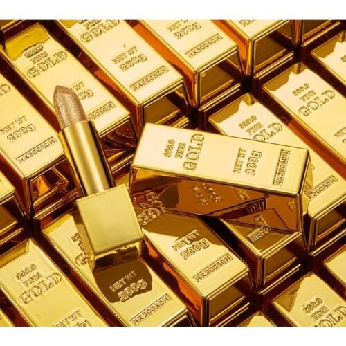 Glitter Lipstick Makeup Velvet Matte Gold Lipstick Long Lasting Waterproof Cosmetics Shiny Red Cosmetics Pigment Makeup