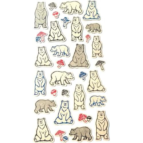 Cute Bear Paper Sticker Kawaii Sticker Sheet