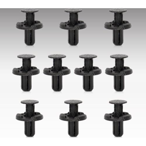 DWCX 10x Black Nylon Front Bumper Type Trim Clips Retainer 11296-AG000 Fit 8mm Hole for Nissan Altima Maxima Infiniti FX 35/45