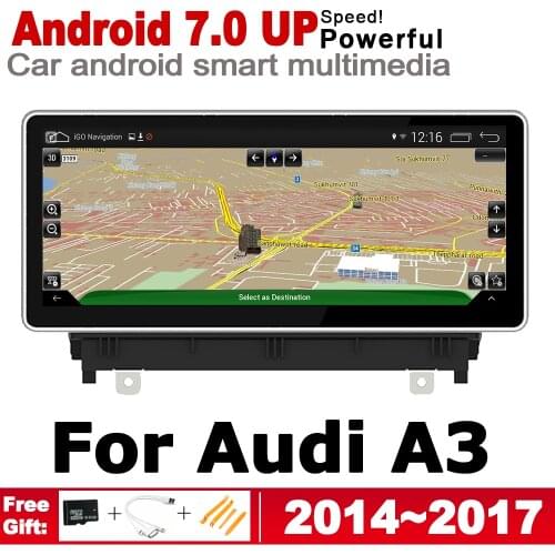 10.25" HD Screen Stereo Android 7.0 up Car GPS Navi Map For Audi A3 8V 2014~2017 MMI Original Style Multimedia Player Auto Radio