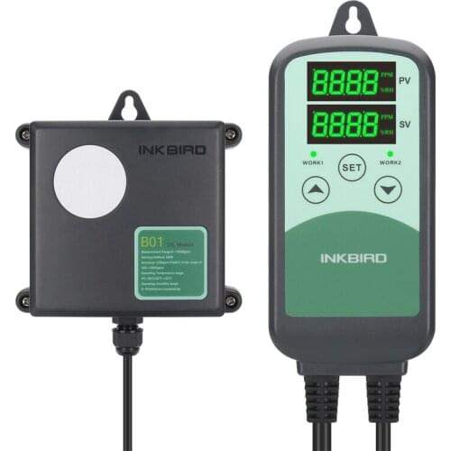 INKBIRD ICC-500T Digital CO2 Controller B01 Programmable CO2 Controller&Monitor for Agricultural Livestock Industries Greenhouse
