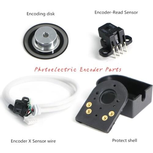 Photoelectric Encoder Spare Part AB phase Output 5V DIY Encoder Motor Shell 500ppr Encoding Disk Read Sensor