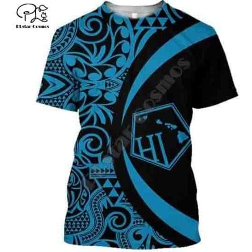 PLstar Cosmos 3DPrint Kanaka Polynesian Tribal country culture Harajuku Streetwear Native Unisex Funny Tshirts Short sleeve -b5