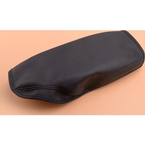 Black Leather Car Center Console Armrest Lid Cover Trim Mat Fit for BMW F30 2014 2015 2016 2017 2018 Decor