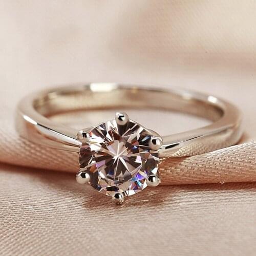 New Trendy Crystal Engagement Design Hot Sale Rings For Women AAA White Zircon Cubic elegant rings Female Wedding jewelry