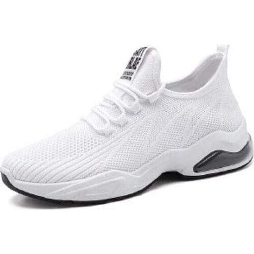 New mens sneakers, fashion flying woven soft sole, light and comfortable non-slip wear-resistant casual shoes for men