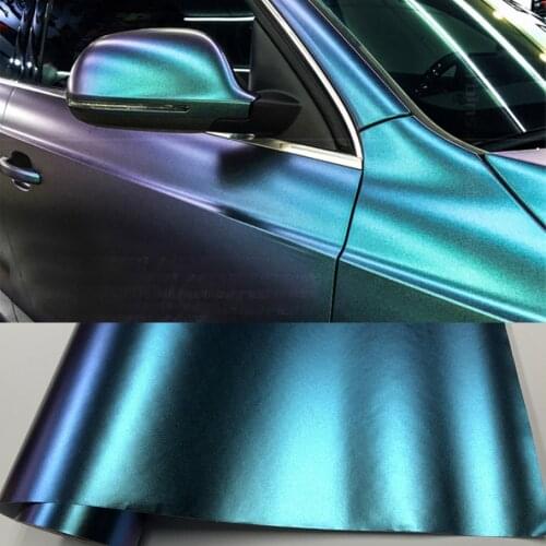 20/30/40/50X152CM Car Blue to Purple Pearl Chameleon Vinyl Wrap Film Chameleon Car Stickers Automobiles Motorcycle Car Styling