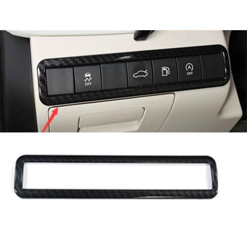 Fit For Toyota Camry 2018-2019 Carbon Fiber Interior Main Driving Button Frame 1pcs