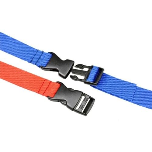 Colorful 10pcs/lot 2.5*110cm PP Travel Camping Luggage Strap Luggage Belt, Tent Bind Band with Adjustable Buckle