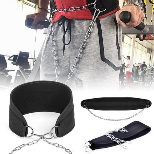 Thicker Metal Chain Weight Lifting Belt Pull-ups Load Belt Fitness Bodybuilding Musculation Kettlebell Barbell Fitness Gym Belt