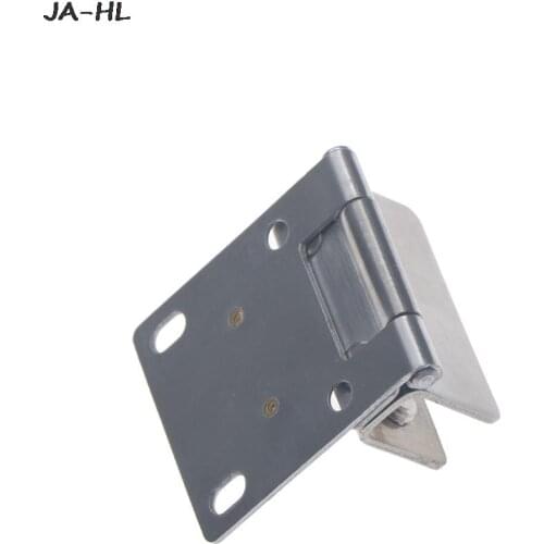High Quality One Piece Stainless Steel Double Clamp Shower Hinges 180 Degree Glass Door Cabinet Kitchen Glass Hinge