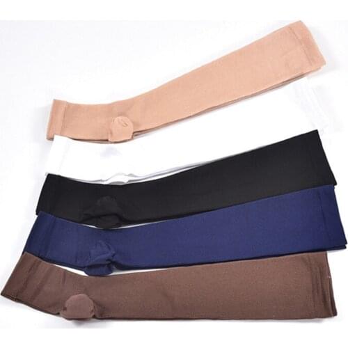 1 Pair Compression Level Knee High Tip Open Varicose Socks Medical Elastic Toeless Sleep Socks Support