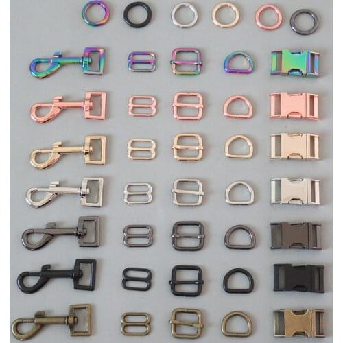 1Pcs 20mm Metal D Ring Buckle Carabiner Clasp For Paracord Bag Backpack Straps Accessory Belt Loop Pet Dog Collar Leash Hardware