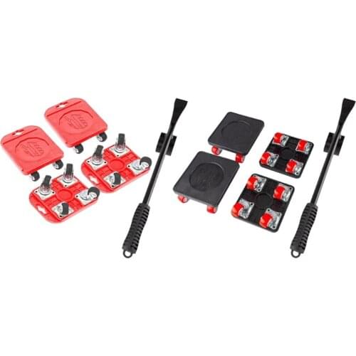 360 Degree Professional Furniture Mover Tools Transport Lifter Heavy Stuffs Moving 4 Wheels Roller Universal Pulley
