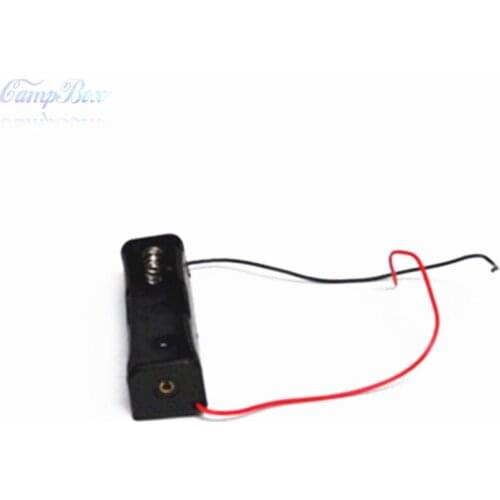 50Pcs 1x18650 Battery Case Holder Socket Wire Junction Box With 15cm Wires