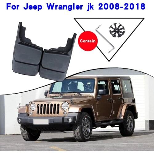 Car Fender Accessories For Jeep wrangler jk 2008-2018 Mudguards Splash Guards Fender Mudflaps Car Fender Mud Flaps Car Fender