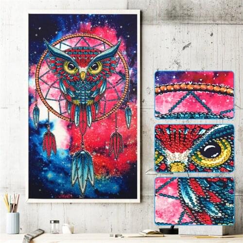 Special Shape Diamond Painting Phantom Flower Combination Modern Pattern DIY 5D Partial Drill Cross Stitch Kit Crystal Artwork