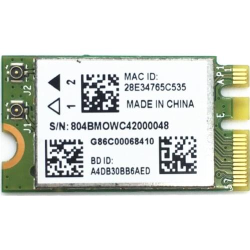 Free shipping! Broacom BCM943142Y 802.11 b/g/n 150Mbps Bluetooth 4.0 NGFF/M.2 Card for XPS 11 13 14 15 17