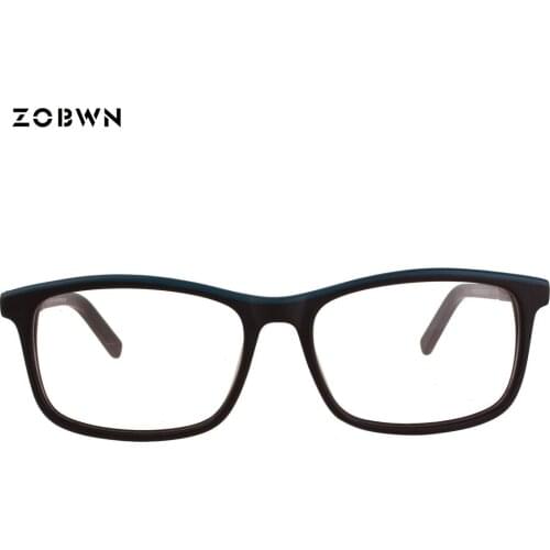 Business man glasses vintage frame branded design glasses oculos acetate eyeglasses quadros armacao de oculos de grau Lunettes