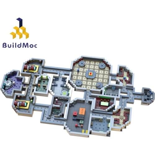 BuildMoc Architecture Mini Spaceship Map Creator Toy Set Creative Childrens Toy Diy Building Block Model Boy Gift