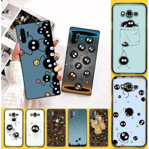 Studio Ghibli Spirited Away Soot Phone Case For Samsung Galaxy Note20 ultra 7 8 9 10 Plus lite J7 J8 Plus 2018 Prime