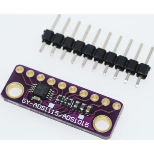 I2C ADS1115 16 Bit ADC 4 channel Module with Programmable Gain Amplifier 2.0V to 5.5V for Arduino RPi