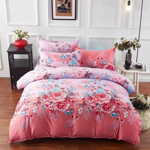 2020 New Bed Linen Bedding Quilt Colorful Duvet Cover Soft Quilt Cover Bed Set Full Queen King Bed