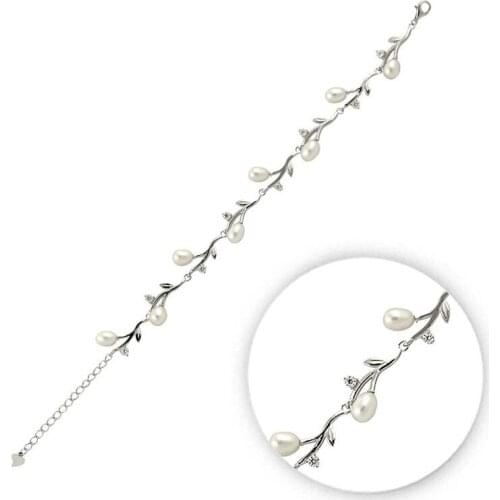 KUTAYDAN 925 Sterling Silver Zircon Stone Bracelet