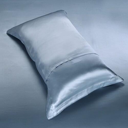 Lannidaa 2pcs 100% Pure Mulberry Silk Pillowcase with Cotton Pillow Cover 48x74cm for Hair with Hidden Zipper Hypoallergeni