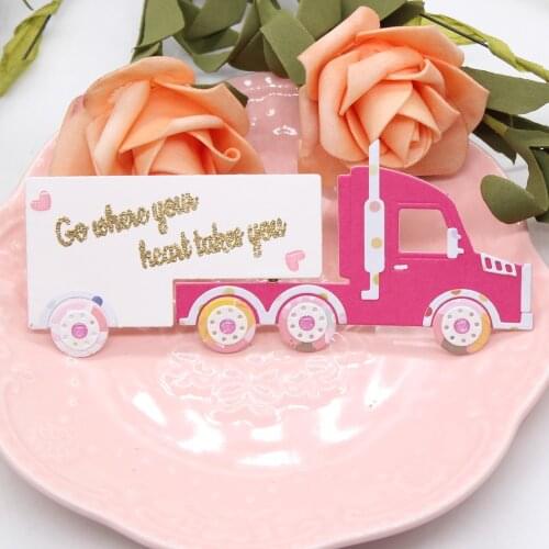 KSCRAFT Semi Truck Metal Cutting Dies Stencils for DIY Scrapbooking Decorative Embossing DIY Paper Cards
