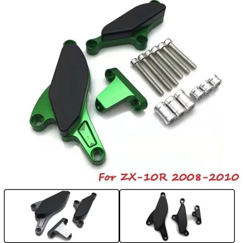 Motorcycle CNC Engine Crash Guard Stator Cover Slider Falling Protector For Kawasaki Ninja ZX10R ZX-10R ZX 10R 2008-2010
