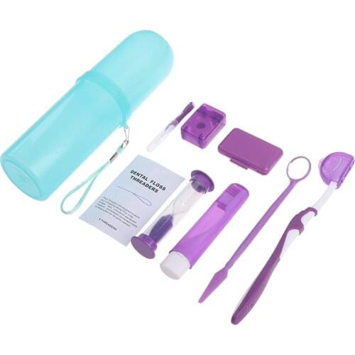 1Set Oral Care Dental Teeth Orthodontic Kits Whitening Suit Interdental Brush Mirror