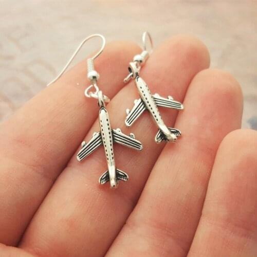 New Fashion Jewelry Airliner Airplane Earrings Travel Tourism Stewardess Earrings Fashion Earrings Drop Earrings