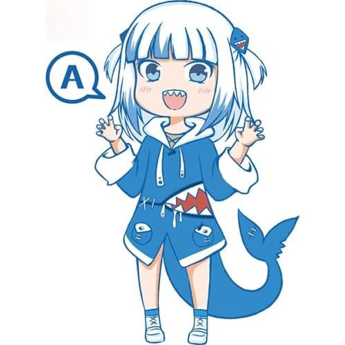 Personality Hololive En Car Stickers and Decals Accessories Graffiti Sticker Anime Waterproof Vehicle Decal Suitable for Car