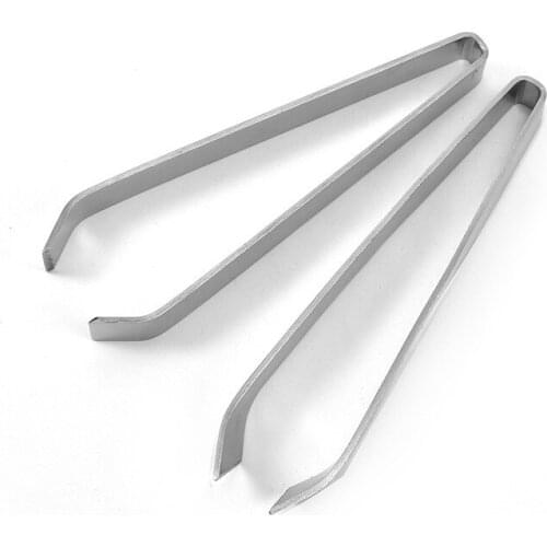 Fishbone Tweezers Stainless Steel Bone Remover Slant and Flat Pliers for Kitchen Metal Fish Hair Remover Kitchen Small Clip Tong