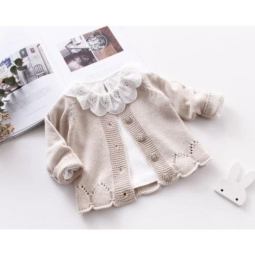 Toddler wool coat 2020 new toddler girl winter clothes baby cute long-sleeved knitted coat kids new fashion coat wool coat