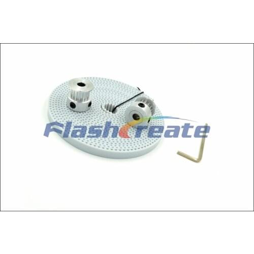 2pcs 16 Teeth T2.5 Timing Pulley Bore 5/6/6.35/8mm + 3meters T2.5 PU Open Belt W=6mm 16T 16Teeth T2.5 Pulley For 3D Printer CNC