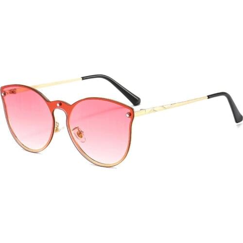 Personality Gradient Sunglasses Womens Mens Trend Decoration Rice nail Rimless Female Sun Glasses Vintage Metal Frame Eyewear