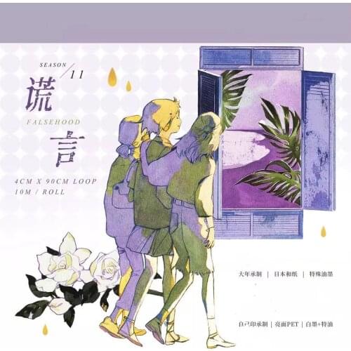 Vintage Gothic Girl Washi Tape for Card Making Bullet Journal DIY Scrapbooking Decorative Sticker