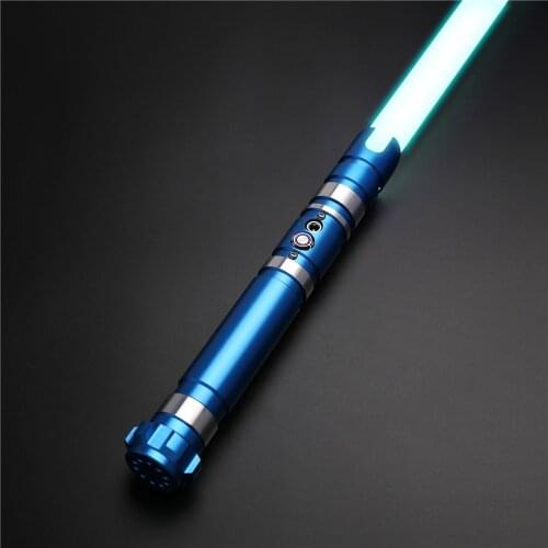 CIELTAN Duel Fight Blade Lightsaber RGB 100cm 1 inch Metal Handle Force FX 6 sets Soundfonts 12 kinds LED Light Saber Toys TS012