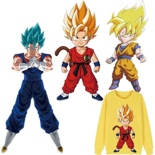 Japan Anime Patches Thermal Stickers on Clothes Fabric Iron-on Transfers for Clothing Thermoadhesive Patch Diy Applique for Kid