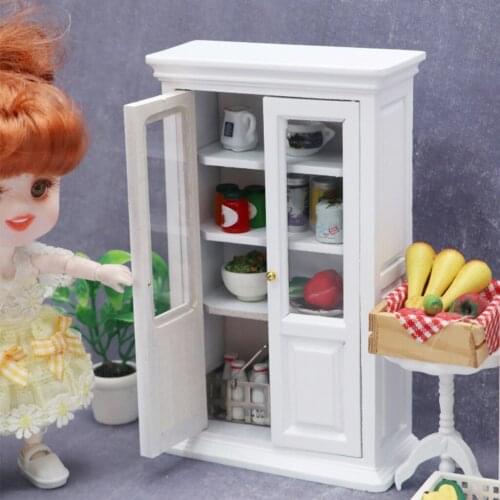 1PC Multi Style Miniature Closet Book Bedside Table Cabinet Shelf Cupboard Model Dollhouse Furniture Decor DIY Toys