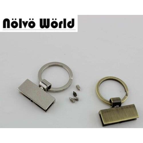 10pcs 5 colors 45X30mm T-shape Key Fob With 24mm Split Key Rings,Key Fob Hardware keychain accessories key fob