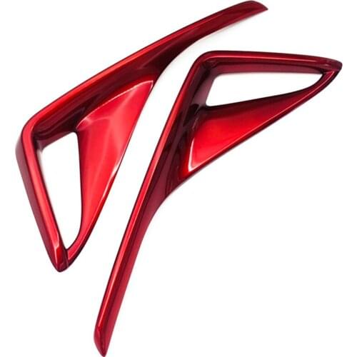 2pcs Red Car Rear Fog Light Trim Tail Lamp Frame Cover for Toyota Chr C-hr