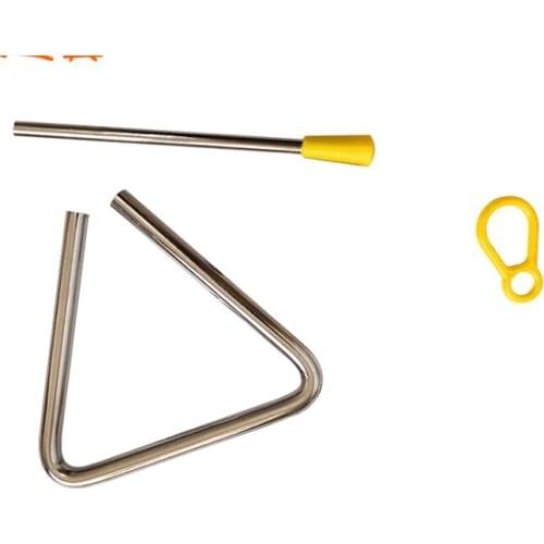 200PcsTriangle Orff Musical Instruments Band Percussion Educational Musical Triangolo For Children 4/5/6/7/8/ Inch With Strikers
