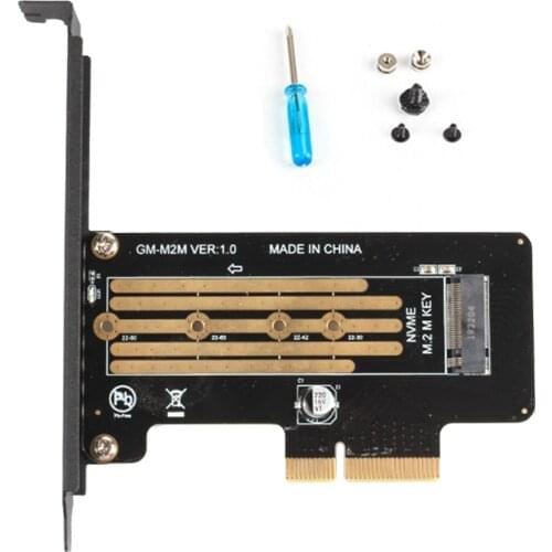 M.2 NVMe SSD to PCI Express 3.0 X4 Adapter M2 PCIE Adapters Card for 2280 2260 2242 2230 NGFF M Key SSD interface